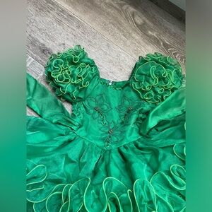 Size 3 toddler pageant dress green